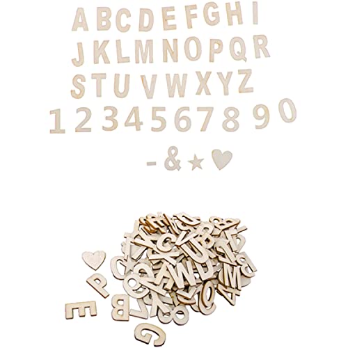 Unbearbeitete Holz Buchstaben & Zahlen 120 Stück 3x2 cm Deko DIY Basteln Hochzeit Geburtstag Weihnachten von Krause & Sohn