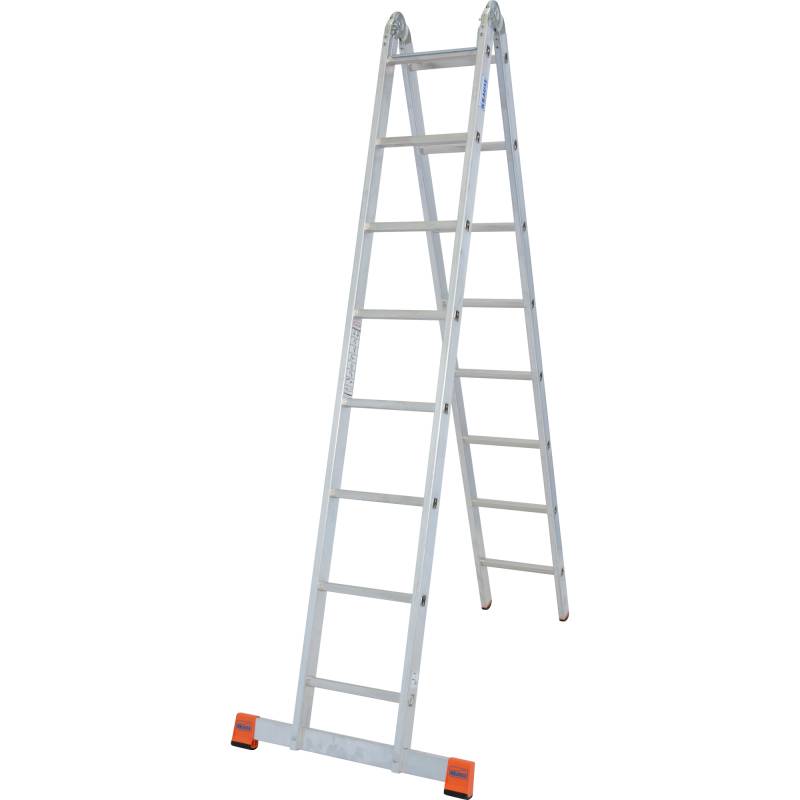Krause Doppel-Gelenkleiter 'Trimatic' 2 x 8 Sprossen von KRAUSE