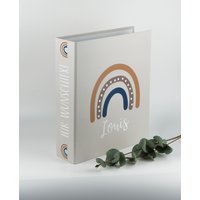 Personalisierter Ordner Regenbogen Mit Namen Und Wunschtext - Optional Passende Notizzettel Im 10Er Set Personalisierter Ordner Regenbogen Mit Namen Und Wunschtext - Optional Passende Notizzettel Im 10Er Set von Kraussemotions