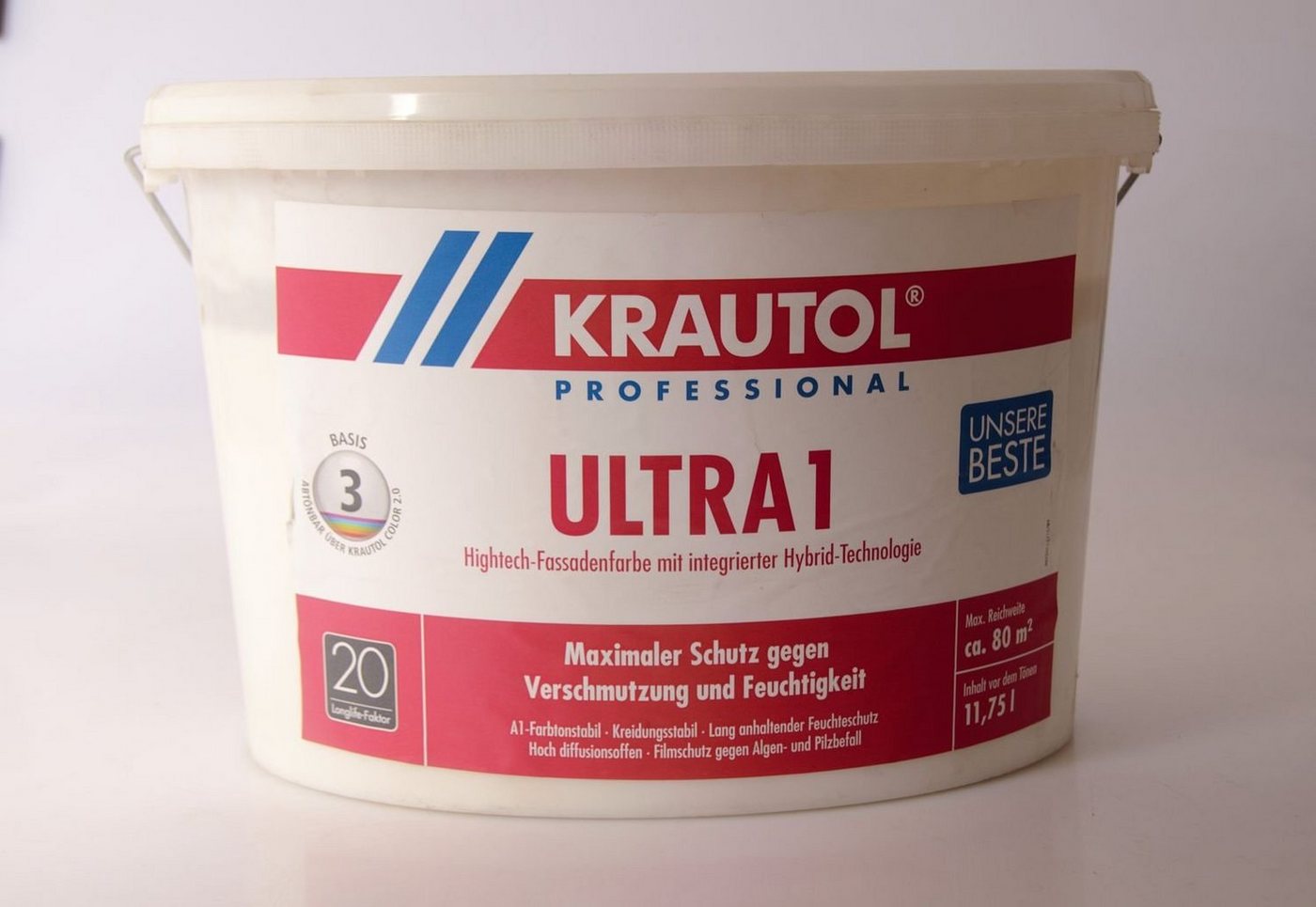 Krautol Vollton- und Abtönfarbe 11,75 l Krautol Ultra 1 Basis 3 361 von Krautol