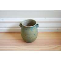 Keramik Vase Türkis Gesprenkelt, Utensilienhalter von KrautundTonKeramik