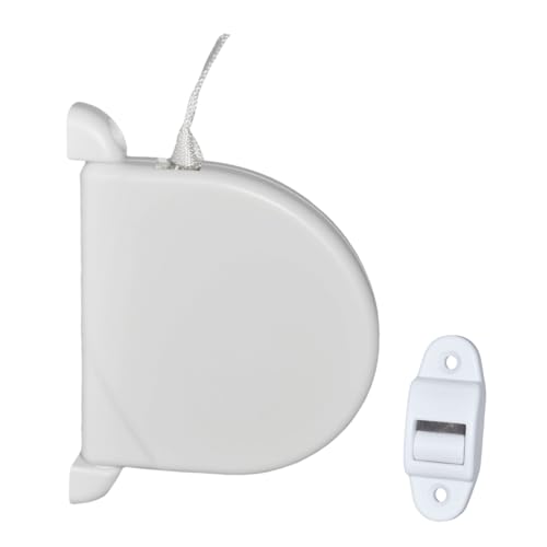 Gurtwickler für Rollladen Eingebauter Gurt 14 mm Breite 5 m Länge Wandmontage 180°C Drehbar (Round) von Krawnxin