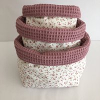 Utensilio S/M/L | 100 % Baumwolle Öko-Tex Zertifiziert/Korb /Windelbewahrung S/M/L/Breadbasket S/M/L/Kosmetikkorb /Ordnungshelfer Utensilio S/M/L | 100 % Baumwolle Öko-Tex Zertifiziert/Korb /Windelbewahrung S/M/L/Breadbasket S/M/L/Kosmetikkorb /Ordnungshelfer von KreaElbAtelier