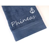Handtuch 50x100 Mit Namen Und Maritimen Motiv Handtuch 50x100 Mit Namen Und Maritimen Motiv von Kreandzia