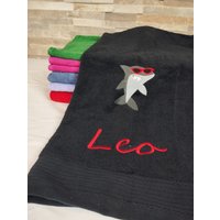 Handtuch Mi Namensstickerei Hai Handtuch Mi Namensstickerei Hai von Kreandzia
