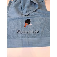 Tischtennis Handtuch Mit Namen Personalisiert von Kreandzia