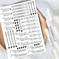 Auszeit Kerzentattoos Din A4 - Kerzensticker Wasserschiebefolie Kerzen Entspannung Relax Wellness Primetime Geschenkidee Herz Blumen von KreatEveDE