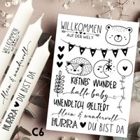 Geburt - Kerzentattoos C6- Kerzensticker Wasserschiebefolie Kerzen Baby Babyparty Geburtsgeschenk Babygirl Babyboy Schwangerschaft Geburt - Kerzentattoos C6- Kerzensticker Wasserschiebefolie Kerzen Baby Babyparty Geburtsgeschenk Babygirl Babyboy Schwangerschaft von KreatEveDE