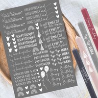 Geburtstag Weiß/Weiße - Kerzentattoos Din A4 Kerzensticker Weiss Wasserschiebefolie Kerzen Pustekuchen Konfetti Wunscherfüller Geburtstag Weiß/Weiße - Kerzentattoos Din A4 Kerzensticker Weiss Wasserschiebefolie Kerzen Pustekuchen Konfetti Wunscherfüller von KreatEveDE