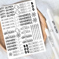 Halloween - Kerzentattoos Din A4 Kerzensticker Wasserschiebefolie Kerzen Geist Gespenst Walpurgisnacht Halloweenlicht Kürbis Halloween - Kerzentattoos Din A4 Kerzensticker Wasserschiebefolie Kerzen Geist Gespenst Walpurgisnacht Halloweenlicht Kürbis von KreatEveDE