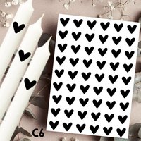 Herzen - Kerzentattoos Verschiedene Motive C6 Kerzensticker Wasserschiebefolie Kerzen Herz Herzensmensch Liebe Geschenk Mitbringsel Herzen - Kerzentattoos Verschiedene Motive C6 Kerzensticker Wasserschiebefolie Kerzen Herz Herzensmensch Liebe Geschenk Mitbringsel von KreatEveDE
