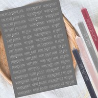 Kerze Voller Liebe Weiß - Kerzentattoos A4 Kerzensticker Wasserschiebefolie Glücksmoment Happy Lieblingsplatz Dankeschön Statt Blumen Glück von KreatEveDE