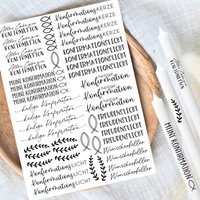 Konfirmation - Kerzentattoos Verschiedene Motive Din A4 Kerzensticker Wasserschiebefolie Kerzen Konfirmationskerze Konfirmation - Kerzentattoos Verschiedene Motive Din A4 Kerzensticker Wasserschiebefolie Kerzen Konfirmationskerze von KreatEveDE