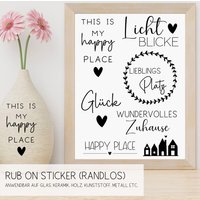 Rubons | 28 Windlichter - Rub On Sticker Randlos Windlicht Kerzenglas Vase Dekoration Laterne von KreatEveDE
