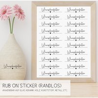 Rubons | 39 Wunscherfüller 2 - Rub On Sticker Randlos Wünsche Wunsch Gutschein Geschenk Geldgeschenk Glas Reagenzglas von KreatEveDE