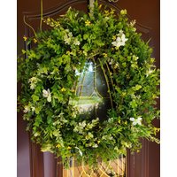Buchsbaum Greenery Kranz Alltäglich Grün Tür Blumenkranz Gelb Und Weiß Innen-Wand-Dekor Ganzjährig Wre Buchsbaum Greenery Kranz Alltäglich Grün Tür Blumenkranz Gelb Und Weiß Innen-Wand-Dekor Ganzjährig Wre von KreatenWreaths