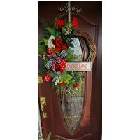 Valentines Kranz Lovers Lane Grapevine Blumenkranz Mit Schleife Und Pfingstrosen Rot Weiß Schwarz Türdekoration Winterkranz Valentines Kranz Lovers Lane Grapevine Blumenkranz Mit Schleife Und Pfingstrosen Rot Weiß Schwarz Türdekoration Winterkranz von KreatenWreaths