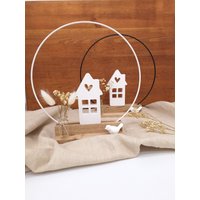 Lichthäuser | Lichthaus Auf Holzleiste Mit Metallring Und Vase Dekohaus Vogel Aus Keramik Lichthäuser | Lichthaus Auf Holzleiste Mit Metallring Und Vase Dekohaus Vogel Aus Keramik von KreativAtelierHS