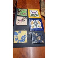 Handbemalte Fliesen , Blumenmotiv , Untersetzer Handbemalte Fliesen , Blumenmotiv , Untersetzer von KreativDHuber