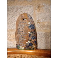 Handbemalte Holzscheibe , Gartendekoration Mit Spruch von KreativDHuber