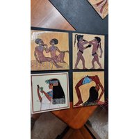 Handbemalte Keramikfliesen , Motiv Ägypten von KreativDHuber