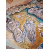 Handbemalter , Alter , Stabiler Stuhl, Stuhl Mit Kamelmotiven Handbemalter , Alter , Stabiler Stuhl, Stuhl Mit Kamelmotiven von KreativDHuber