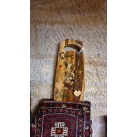 Handbemalter Handtuchhalter , Holzbrett Mit Spruch , Teakholzbrett, Küchenaccessoires Handbemalter Handtuchhalter , Holzbrett Mit Spruch , Teakholzbrett, Küchenaccessoires von KreativDHuber