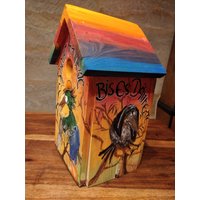 Handbemalter Nistkasten , Vogelhäuschen , Mit Spruch Handbemalter Nistkasten , Vogelhäuschen , Mit Spruch von KreativDHuber