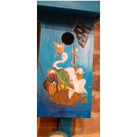 Handbemalter Nistkasten , Vogelhäuschen Origineller Handbemalter Nistkasten , Vogelhäuschen Origineller von KreativDHuber