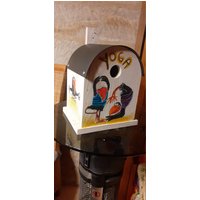 Handbemalter Nistkasten Aus Massivholz, Vogelhaus, Origineller Handbemalter Nistkasten Aus Massivholz, Vogelhaus, Origineller von KreativDHuber