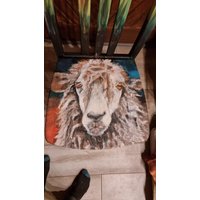 Handbemalter Stuhl , Alter Mit Schafmotiv Handbemalter Stuhl , Alter Mit Schafmotiv von KreativDHuber