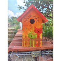 Handbemaltes Vogelhäuschen , Nistkasten Mit Serviettentechnik Handbemaltes Vogelhäuschen , Nistkasten Mit Serviettentechnik von KreativDHuber