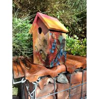 Vogelhäuschen Mit Herbstmotiven , Bunter Vogelnistkasten Vogelhäuschen Mit Herbstmotiven , Bunter Vogelnistkasten von KreativDHuber