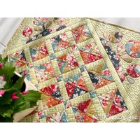 Tischdecke Mitteldecke Tischläufer Patchwork Quilt Tilda 59x59 cm | 24"x24" Tischdecke Mitteldecke Tischläufer Patchwork Quilt Tilda 59x59 cm | 24"x24" von KreativFeeQuiltShop
