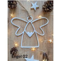 Weihnachtsengel Als Aufhänger - Engel Für Tür, Wand Und Fenster, Diy Weihnachtskranz Deko von KreativGefluesterGbR