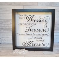 "Personalisierte Erinnerungsschattenbox "Ihre Erinnerung Ein Schatz" Andenken." "Personalisierte Erinnerungsschattenbox "Ihre Erinnerung Ein Schatz" Andenken." von KreativGifts1