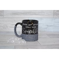 Silber Glitzer-Tasse Inspirierende Zitat Kaffeetasse von KreativGifts1