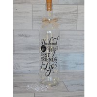 Weinflasche Licht, Dekorative Weinflasche, Hochzeitsgeschenk, Jubiläumsgeschenk, Beleuchtete Lichterkette, Mann & Frau, Neues Zuhause Weinflasche Licht, Dekorative Weinflasche, Hochzeitsgeschenk, Jubiläumsgeschenk, Beleuchtete Lichterkette, Mann & Frau, Neues Zuhause von KreativGifts1