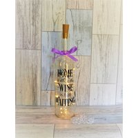Weinliebhaber Geschenk, Weinflasche Licht, Dekorative Weinflasche, Mit Lichtern, Beleuchtete Neues Zuhause, Hauseinweihung Weinliebhaber Geschenk, Weinflasche Licht, Dekorative Weinflasche, Mit Lichtern, Beleuchtete Neues Zuhause, Hauseinweihung von KreativGifts1