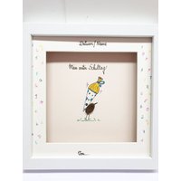steinbild, Schule, Geschenk von KreativHolzUndStein
