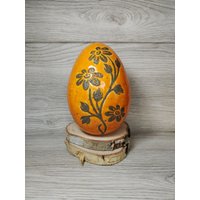 Keramik Osterei 14 cm Frühlings Oster Dekoration Handgemacht von KreativInTon