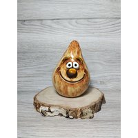 Keramik Zwiebel 11cm Keramikfigur Früchte Küchendekoration Handgemacht von KreativInTon