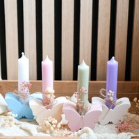 Schmetterling Kerzenhalter Raysin | Sommer Dekoration Pastell Schmetterlings Wohnzimmer Kerzenständer von KreativLaube