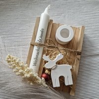Geschenk Set, Weihnachten Kerzen, Kleinigkeit, Mitbringsel von KreativStubeBySandra