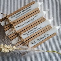 Weihnachten , Kerzen , Geschenkidee, Mitbringsel, Kleinigkeit von KreativStubeBySandra