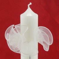 Tropfenfänger Aus Organza Für Kommunion-, Tauf-, Und Hochzeitskerzen von KreativatelierShop
