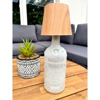 Flasche Lampe Upcycling Led Glaslampe Glasflaschenlampe von KreativchaosVonCaro
