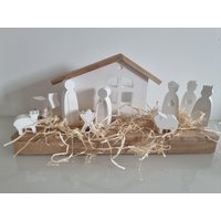 Weihnachtliche Krippe I Krippenset Raysin Dekoration Weihnachtliche Krippe I Krippenset Raysin Dekoration von KreativchenGV