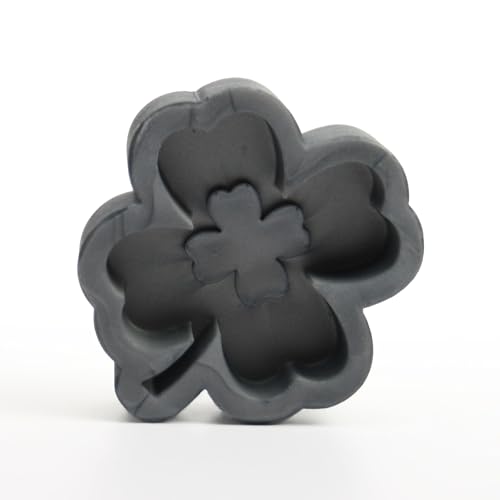 Kreative Feder Handgefertigte 3D Silikon-Form „Kleeblatt“ aus hochwertigem Silikon zum Basteln handgegossener Deko (S) von Kreative Feder