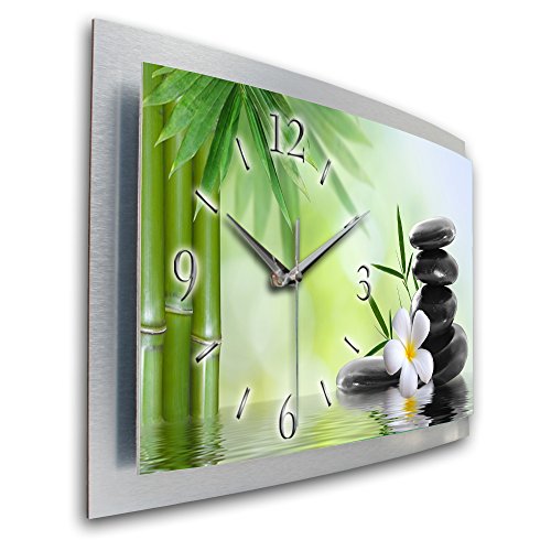 Kreative Feder Relax Blüte 3D XXL Designer leise Funk Wanduhr Funkuhr modernes Design *Kreative Feder* WAA037FL (50x30cm) von Kreative Feder